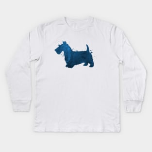 Scottish Terrier Kids Long Sleeve T-Shirt